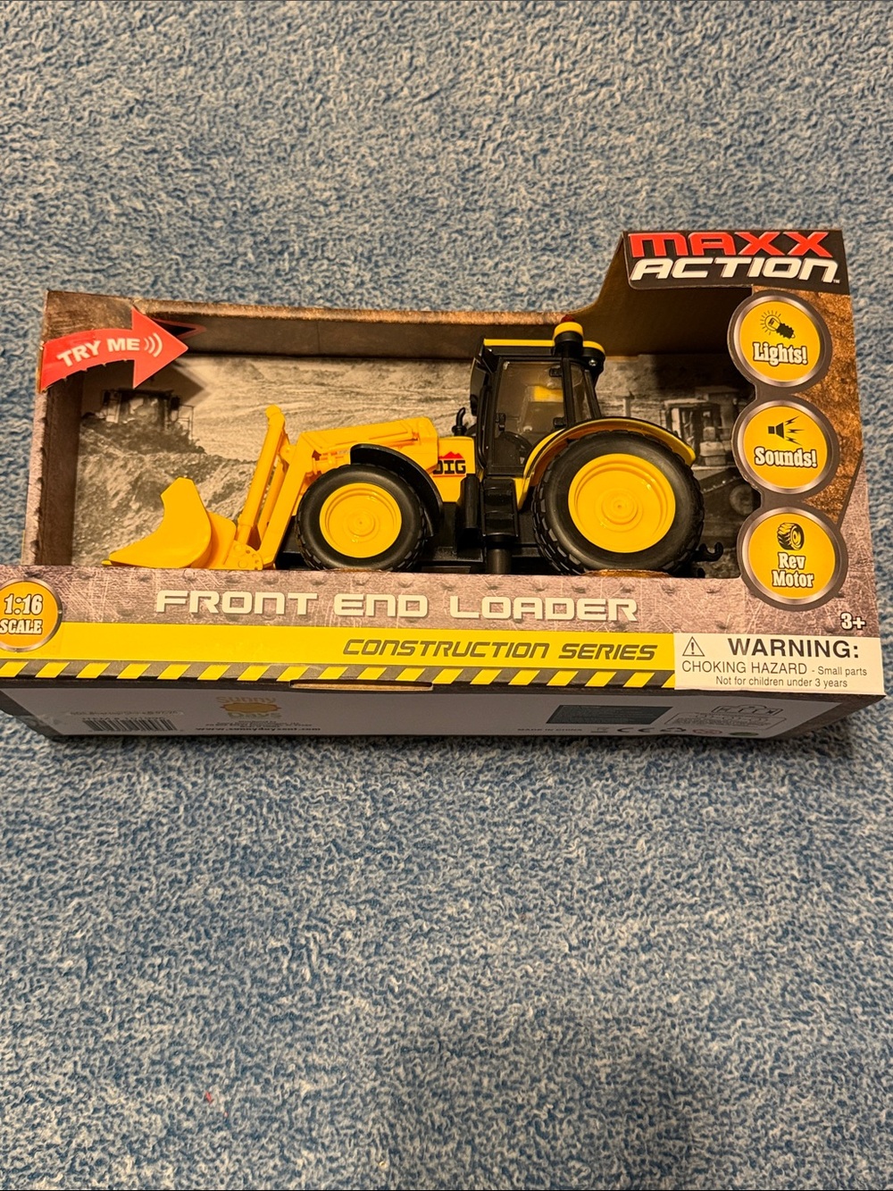 Yellow Front End Loader Toy - Construction Series